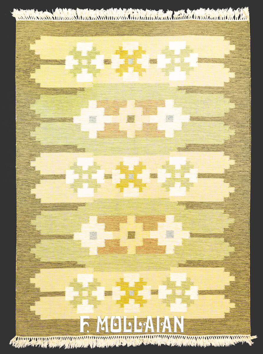 Scandinavian Rug Green Color n°:741725